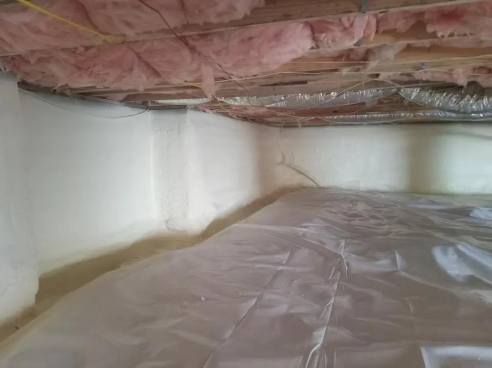 Crawl space encapsulation with closed-cell spray foam for Flat Roof Repair in Orinda